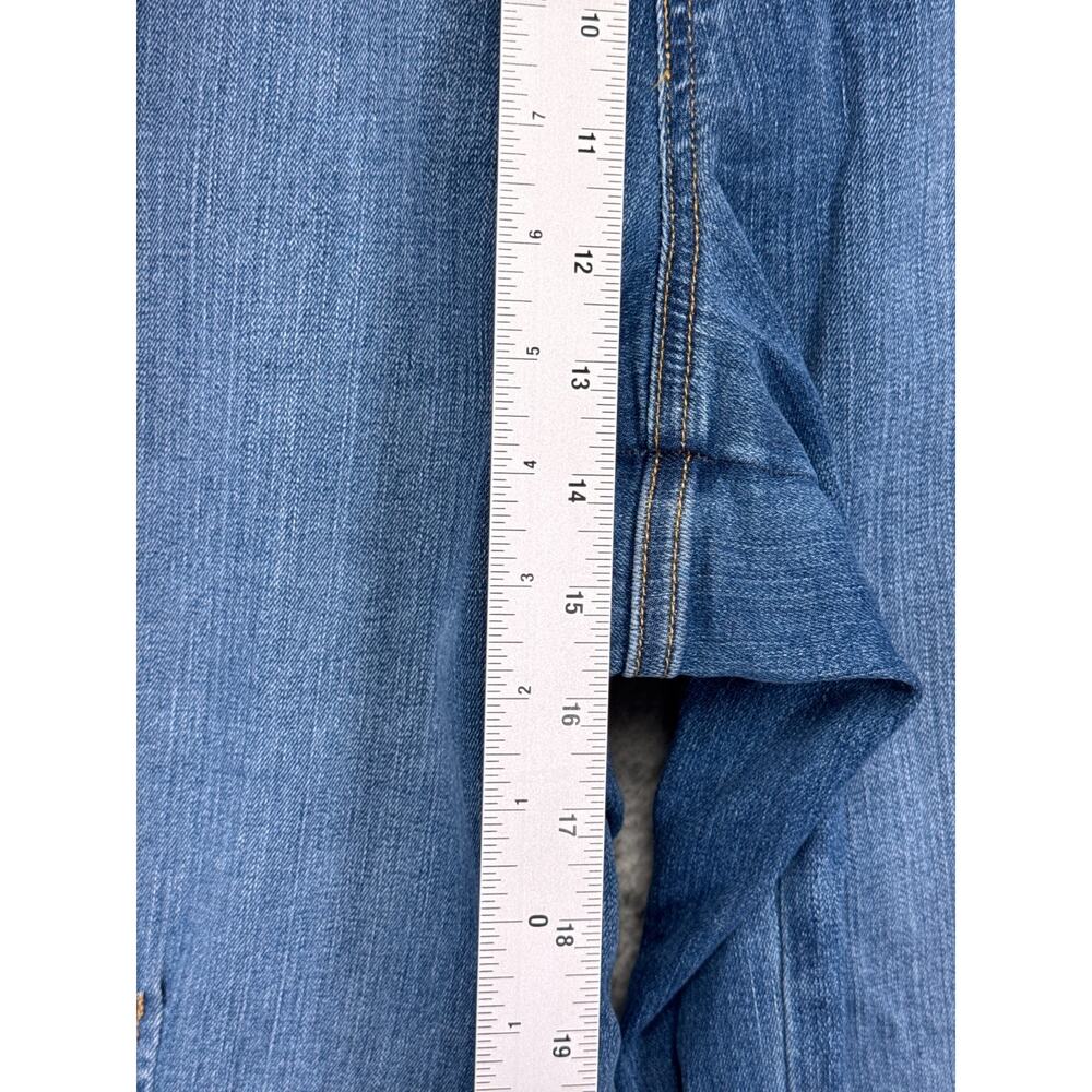 Spanx Jeans 1X Womens Seamed Front Wide Leg Pull On - Picture 4 of 7